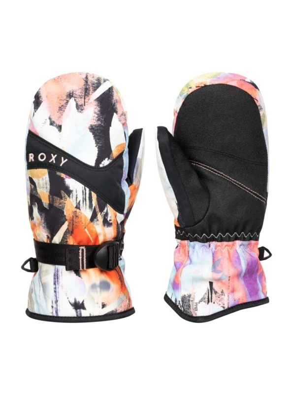 Roxy dětské rukavice Jetty Girl True Black Tenderness | Černá | Velikost M