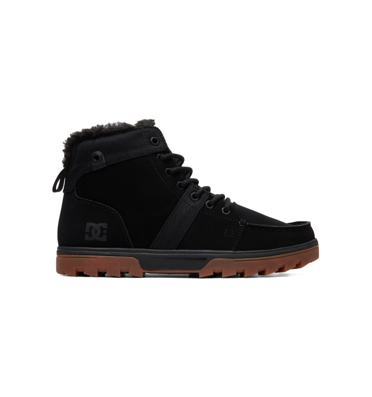 Dc shoes pánské boty Woodland Black/Gum | Černá | Velikost 9 US
