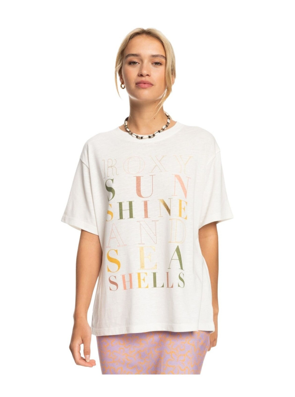 Roxy dámské tričko Crystal Snow White/Multicolour | Bílá | Velikost S