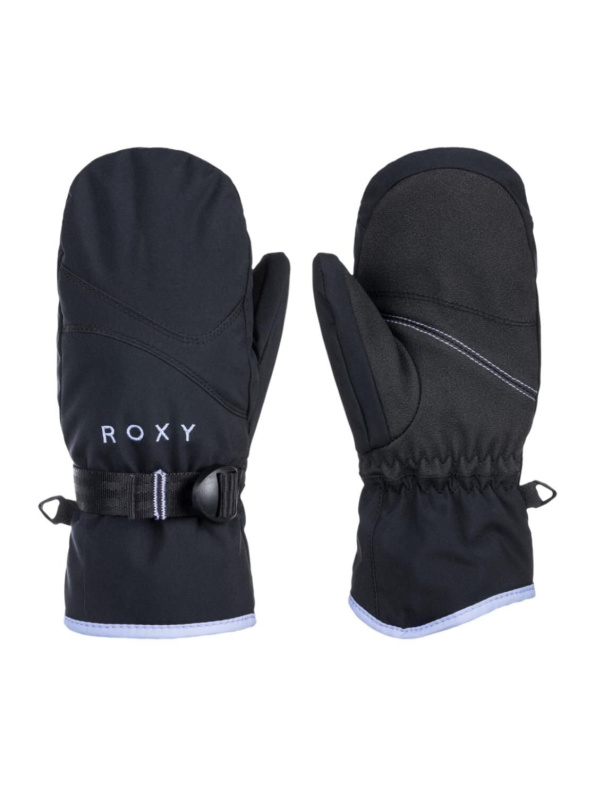 Roxy dětské zimní rukavice Jetty Girl Solid True Black | Černá | Velikost M