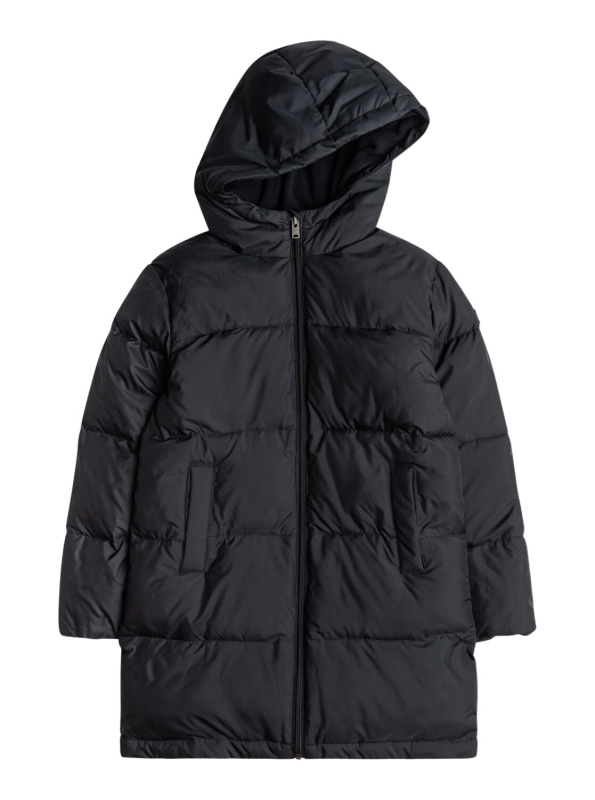 Roxy dětská bunda Glory Box Anthracite | Černá | Velikost 14 r.