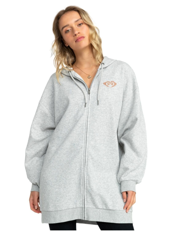 Roxy dámská mikina Backyard Party A Heritage Heather | Šedá | Velikost L