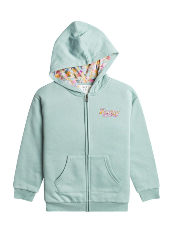 Roxy dětská fleece mikina Same Old Love Blue Surf | Modrá | Velikost 16 r.