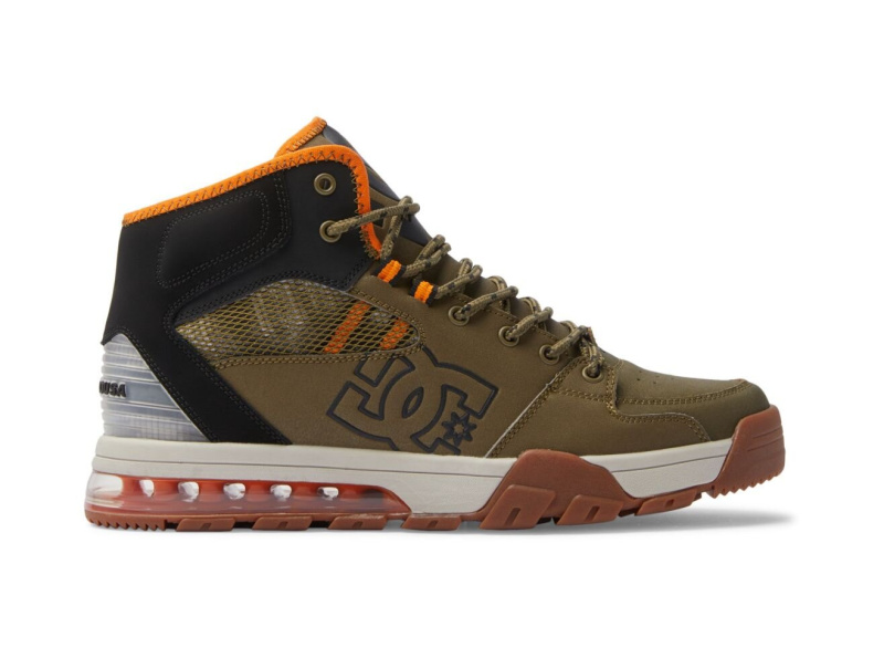 Dc shoes pánské boty Versatile HI WR Olive/Black | Černá | Velikost 12 US