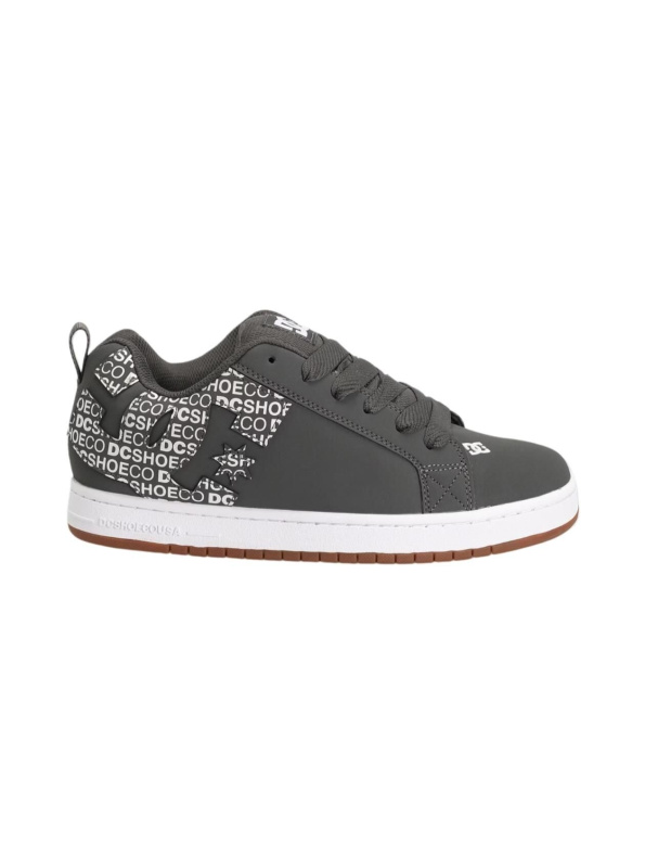 Dc shoes pánské boty Court Graffik Dark Grey/White | Šedá | Velikost 9,5 US