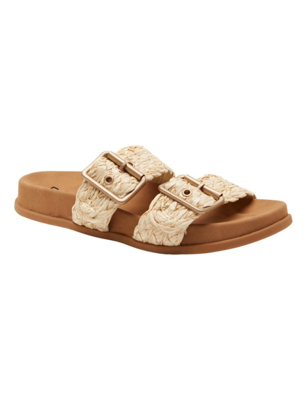 Roxy dámské pantofle Into Summer Natural | Písková | Velikost 8,5 US