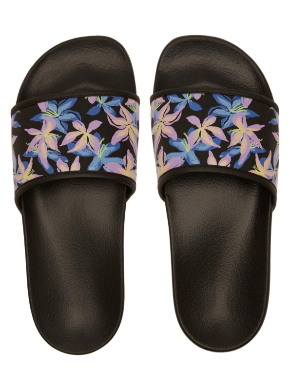 Roxy dámské pantofle Slippy IV Black/Boysenberry | Černá | Velikost 9 US