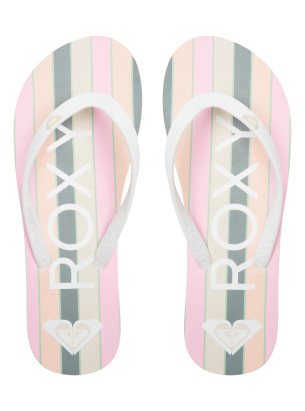 Roxy dámské žabky Tahiti VII Peach Cream | Růžová | Velikost 9 US