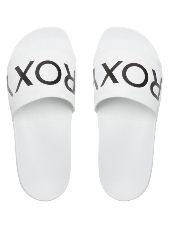 Roxy dámské pantofle Slippy II White/Black Basic | Bílá | Velikost 9 US