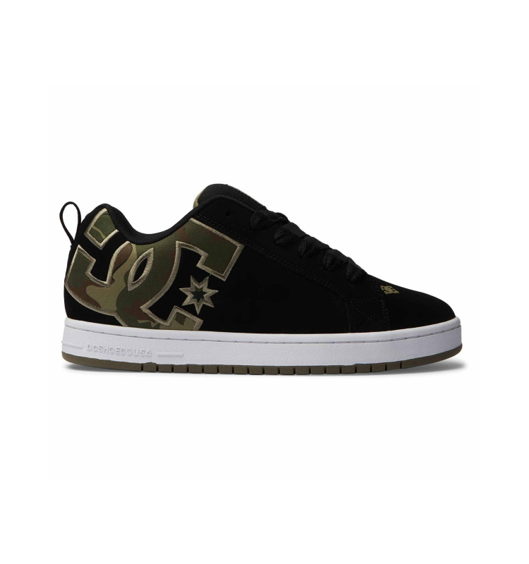 Dc shoes pánské boty Court Graffik Black/Black/Green | Černá | Velikost 13 US
