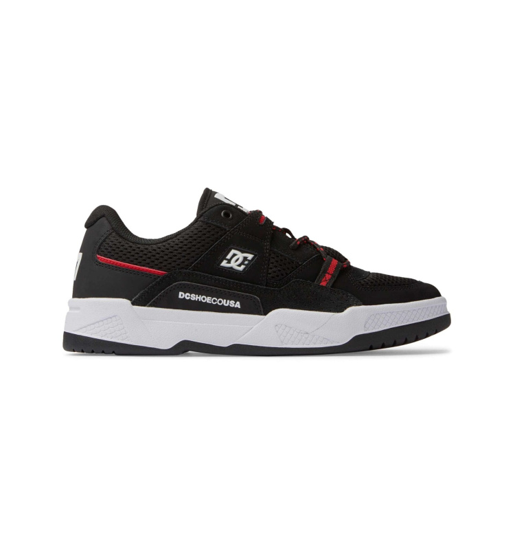 Dc shoes pánské boty Construct Black/Hot Coral | Černá | Velikost 12 US