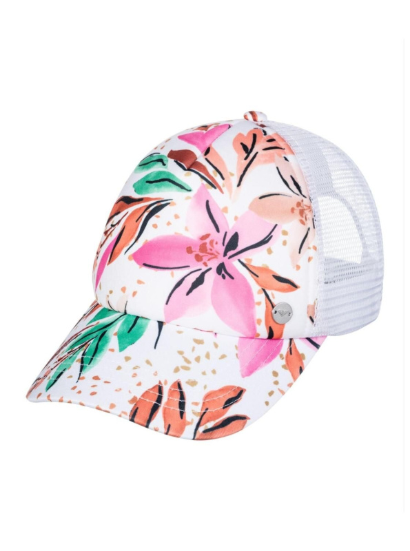 Roxy kšiltovka Beautiful Morning White Happy Tropical Swim | Bílá | Velikost One Size