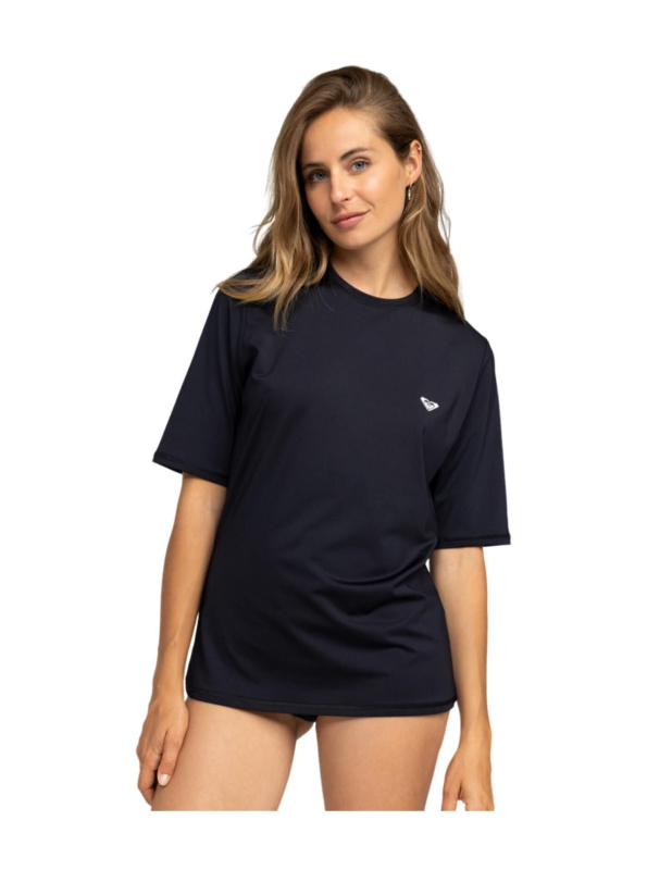 Roxy dámské tričko New Enjoy Waves Anthracite | Černá | Velikost M