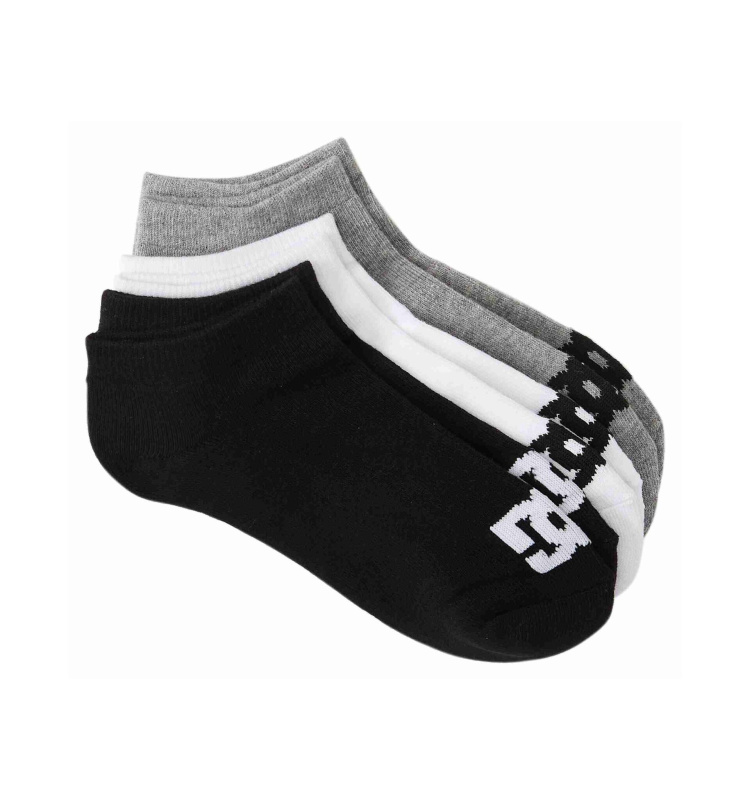 Dc shoes pánské ponožky SPP DC Ankle 3P Assorted | Černá | Velikost One Size