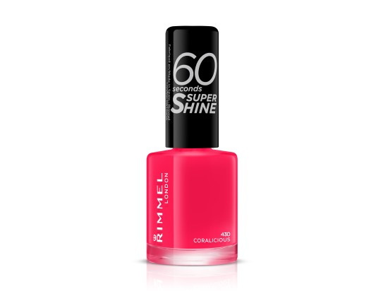 Rimmel 60 Seconds Super Shine lak na nehty odstín 430 Coralicious 8 ml