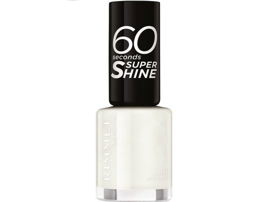 Rimmel 60 Seconds Super Shine lak na nehty odstín 703 White Hot Love 8 ml