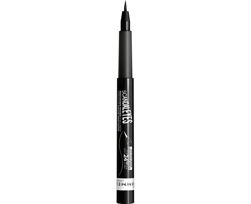 Rimmel ScandalEyes Micro tekuté oční linky voděodolné odstín 001 Black 1.1 ml