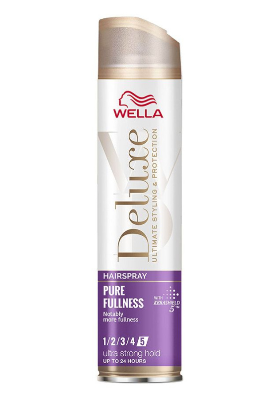 Wella Deluxe Pure Fullness lak na vlasy s extra silnou fixací pro objem 250 ml