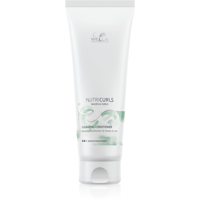 Wella Professionals Nutricurls Waves & Curls čisticí kondicionér pro vlnité a kudrnaté vlasy 250 ml