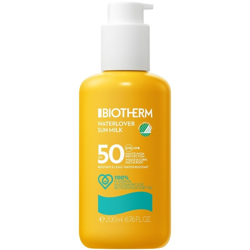 Biotherm Waterlover Sun Milk SPF 50 voděodolné mléko na opalování SPF 50 unisex 200 ml
