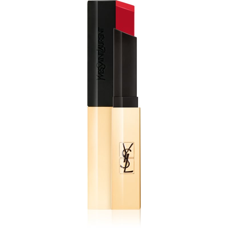 Yves Saint Laurent Rouge Pur Couture The Slim tenká matující rtěnka s koženým efektem odstín 1 Rouge Extravagant 2,2 g