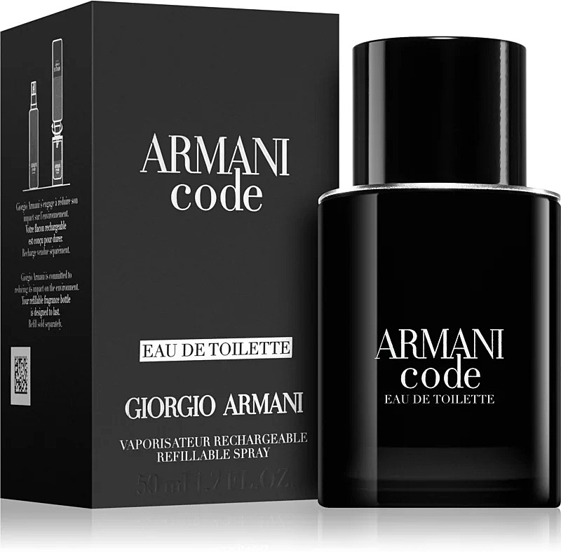 Armani Code toaletní voda plnitelná pro muže 75 ml