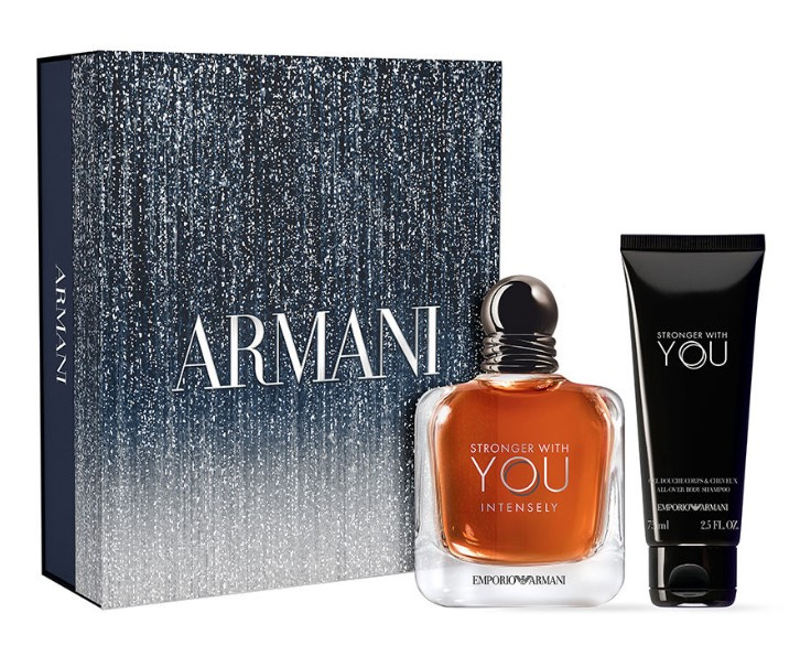 Giorgio Armani Emporio Armani Stronger With You Intensely - EDP 100 ml + sprchový gel 75 ml