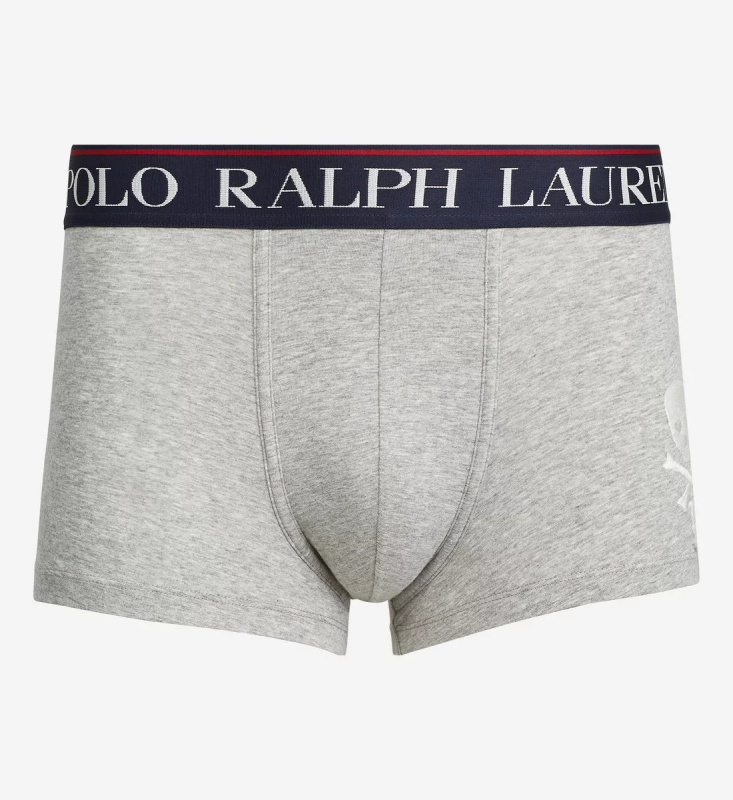 Boxerky 714753009001 šedá - Ralph Lauren šedá XL