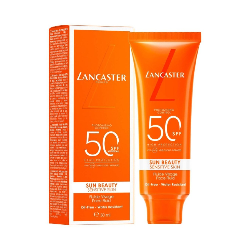 Lancaster Sun Sensitive Oil-Free Milky Fluid opalovací fluid na obličej SPF 50 50 ml