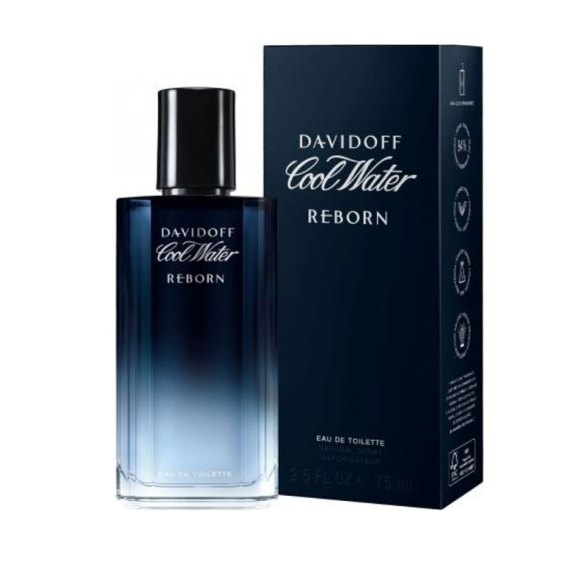 Davidoff Cool Water Reborn toaletní voda pro muže 75 ml