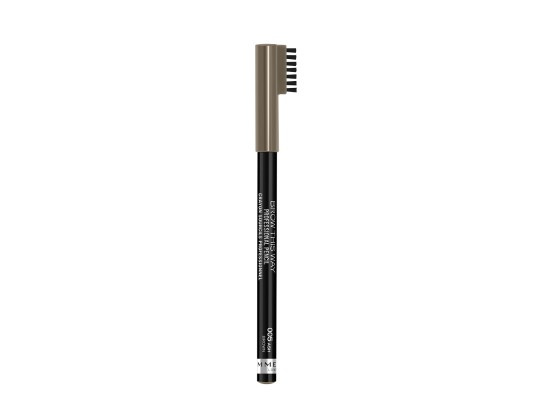 Rimmel Brow This Way tužka na obočí s kartáčkem odstín 005 Ash Brown 1,4 g