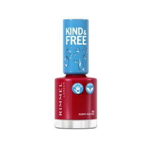 Rimmel Kind & Free lak na nehty odstín 156 Poppy Pop Red 8 ml