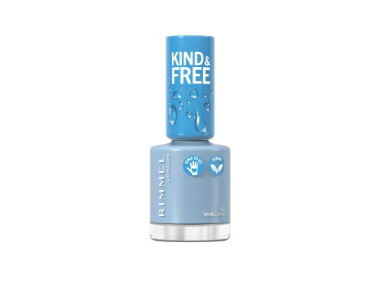 Rimmel Kind & Free lak na nehty odstín 152 Tidal Wave Blue 8 ml