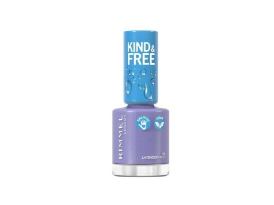 Rimmel Kind & Free lak na nehty odstín 153 Lavender Light 8 ml