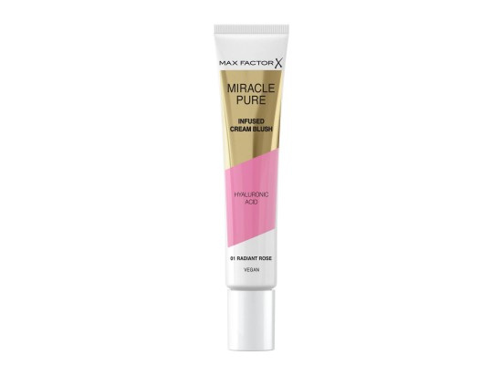 Max Factor Miracle Pure krémová tvářenka odstín 01 Radiant Rose 15 ml
