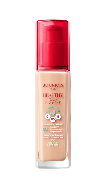 Bourjois Healthy Mix rozjasňující hydratační make-up 24h odstín 50C Rose Ivory 30 ml