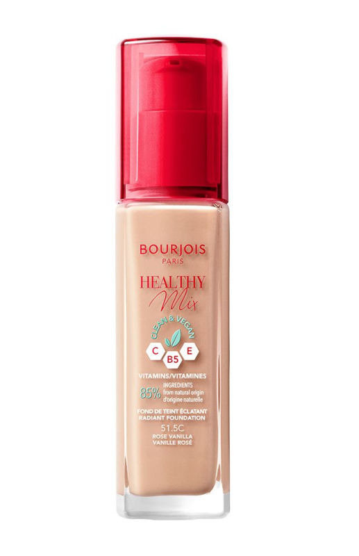 Bourjois Healthy Mix rozjasňující hydratační make-up 24h odstín 51.5C Rose Vanilla 30 ml