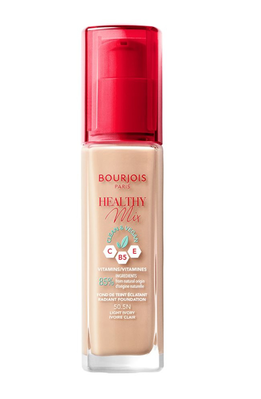 Bourjois Healthy Mix rozjasňující hydratační make-up 24h odstín 50.5N Light Ivory 30 ml