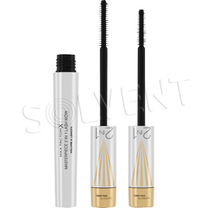 Max Factor Masterpiece Lash Wow řasenka pro prodloužení, natočení a objem s kartáčkem 2 v 1 odstín Black 7 ml