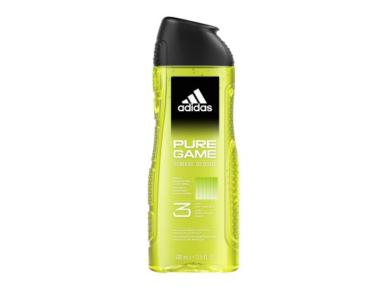 Adidas Pure Game sprchový gel na obličej, tělo a vlasy 3 v 1 pro muže 400 ml