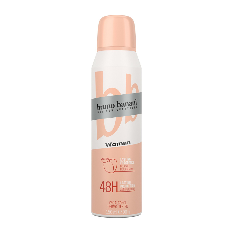 Bruno Banani Woman Peach & Musk antiperspirant 48h pro ženy 150 ml