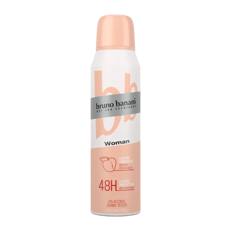 Bruno Banani Woman Peach & Musk antiperspirant 48h pro ženy 150 ml