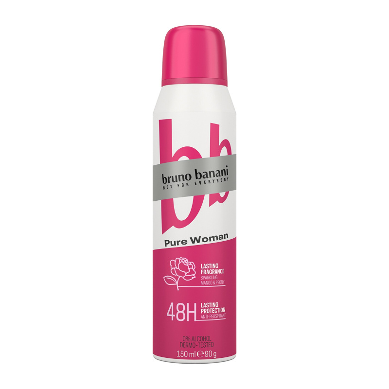 Bruno Banani Pure Woman Sparkling Mango & Peony antiperspirant 48h pro ženy 150 ml