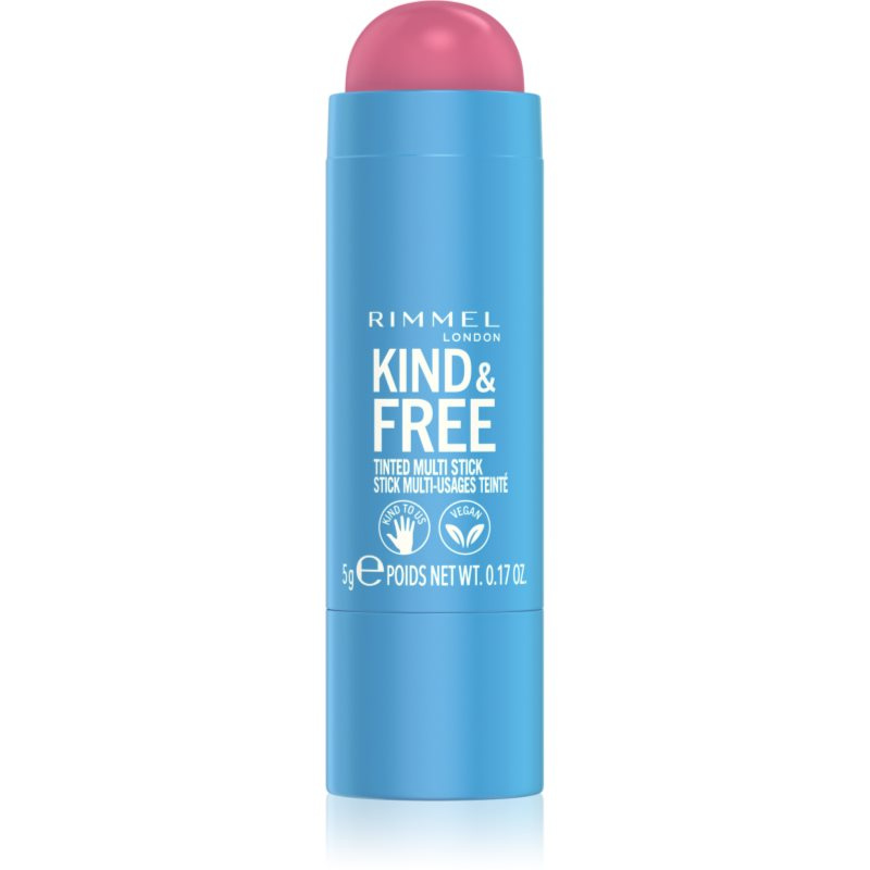 Rimmel Kind & Free multifunkční líčidlo pro oči, rty a tvář odstín 003 Pink Heat 5 g