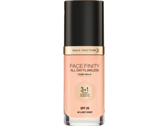 Max Factor Facefinity All Day Flawless dlouhotrvající make-up SPF 20 odstín 40 Light Ivory 30 ml