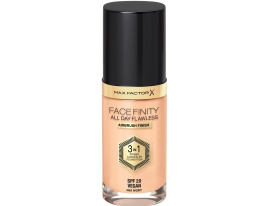Max Factor Facefinity All Day Flawless dlouhotrvající make-up SPF 20 odstín 42 Ivory 30 ml