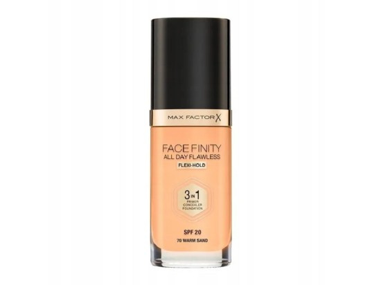 Max Factor Facefinity All Day Flawless dlouhotrvající make-up SPF 20 odstín 70 Warm Sand 30 ml