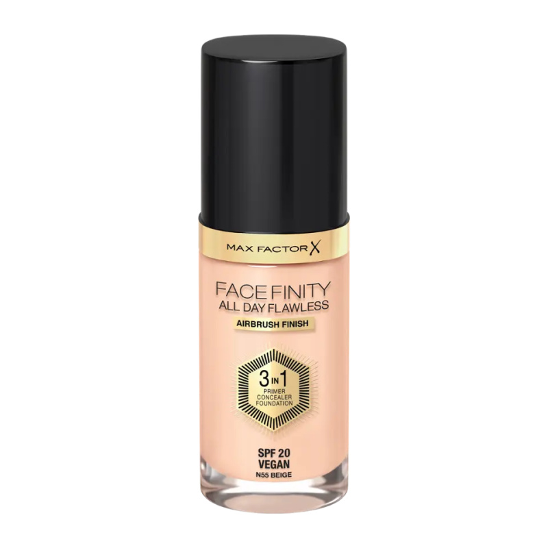 Max Factor Facefinity All Day Flawless dlouhotrvající make-up SPF 20 odstín 55 Beige 30 ml