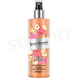 Bruno Banani Sweet Fantasy Rose & Popcorn parfémovaný tělový sprej na tělo a vlasy pro ženy 250 ml