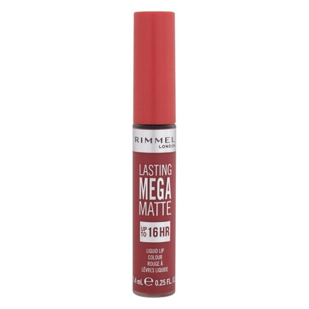 Rimmel Lasting Mega Matte lehká tekutá matná rtěnka 16h odstín Fire Starter 7,4 ml